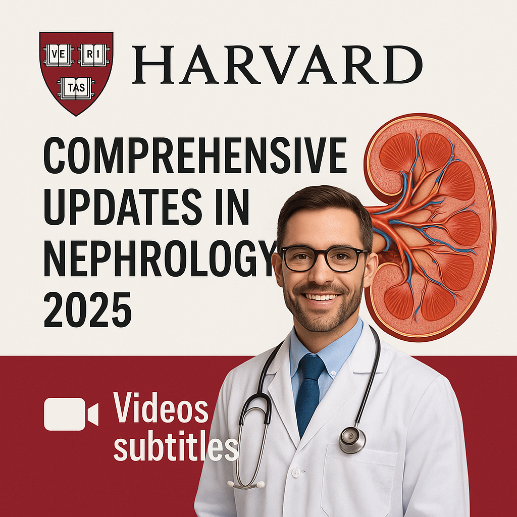 Harvard Comprehensive Updates in Nephrology 2025 (Videos with subtitles + Slides)
